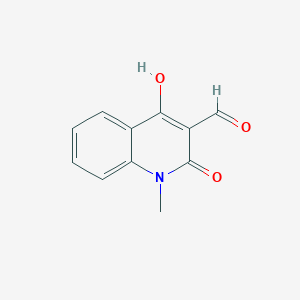 molecular formula C11H9NO3 B8793144 4-Hydroxy-1-methyl-2-oxo-1,2-dihydroquinoline-3-carbaldehyde CAS No. 65740-49-0