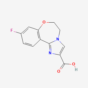 9-Fluoro-5,6-dihydrobenzo[F]imidazo[1,2-D][1,4]oxazepine-2-carboxylic acid