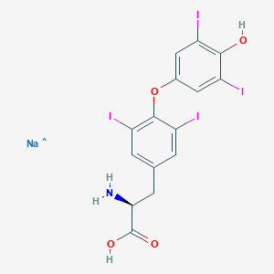 molecular formula C15H11I4NNaO4 B8793360 Levothyroxine sodium 