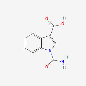 molecular formula C10H8N2O3 B8793509 1-carbamoyl-1H-indole-3-carboxylic acid 