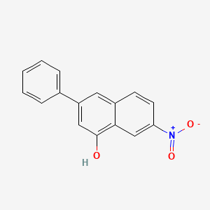 molecular formula C16H11NO3 B8793530 7-Nitro-3-phenyl-1-naphthol CAS No. 30069-74-0