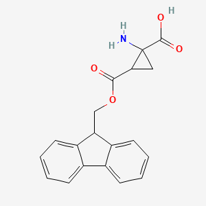 molecular formula C19H17NO4 B8793577 Fmoc-1-Aminocyclopropane-1-carboxylic acid 