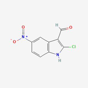 2-chloro-5-nitro-1H-indole-3-carbaldehyde