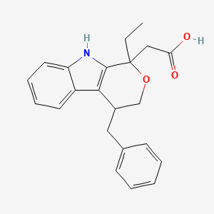 1-Ethyl-1,3,4,9-tetrahydro-4-(phenylmethyl)pyrano[3,4-b]indole-1-acetic acid