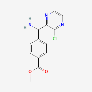 Methyl 4-(amino(3-chloropyrazin-2-yl)methyl)benzoate