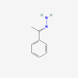 molecular formula C8H10N2 B8793656 (1-Phenylethylidene)hydrazine 