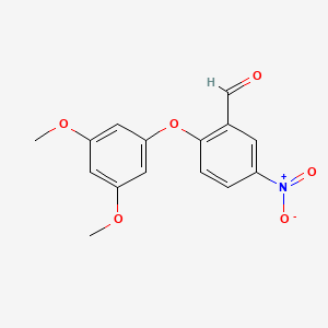 2-(3,5-Dimethoxyphenoxy)-5-nitrobenzaldehyde