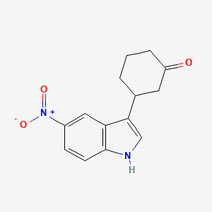molecular formula C14H14N2O3 B8793727 3-(5-Nitro-1H-indol-3-YL)cyclohexanone CAS No. 1152478-65-3