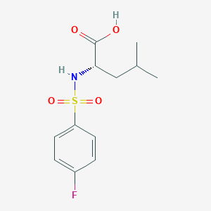 N-[(4-fluorophenyl)sulfonyl]-L-leucine
