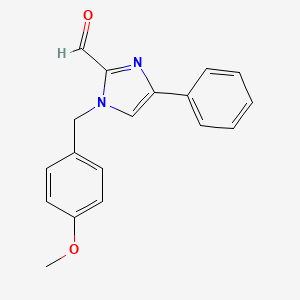 molecular formula C18H16N2O2 B8793761 1-(4-Methoxybenzyl)-2-formyl-4-phenylimidazole CAS No. 660432-34-8