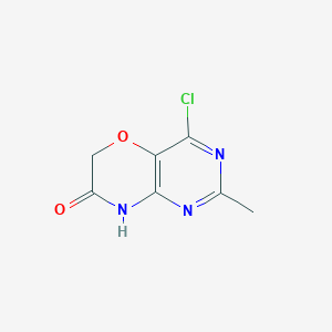 molecular formula C7H6ClN3O2 B8793781 4-Chloro-2-methyl-8H-pyrimido[5,4-b][1,4]oxazin-7-one 