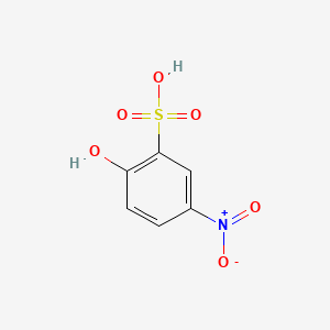 molecular formula C6H5NO6S B8793788 2-Hydroxy-5-nitrobenzenesulphonic acid CAS No. 616-59-1