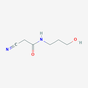 2-cyano-N-(3-hydroxypropyl)acetamide