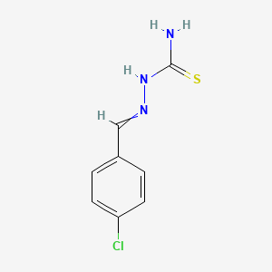 molecular formula C8H8ClN3S B8793831 {[(4-Chlorophenyl)methylidene]amino}thiourea 