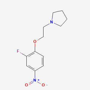 1-[2-(2-Fluoro-4-nitrophenoxy)ethyl]pyrrolidine