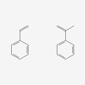 molecular formula C17H18 B8793920 Prop-1-en-2-ylbenzene; styrene CAS No. 104492-15-1