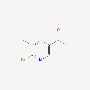 molecular formula C8H8BrNO B8793945 1-(6-Bromo-5-methylpyridin-3-yl)ethanone 