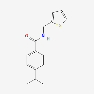molecular formula C15H17NOS B8793962 N-(2-thienylmethyl)-4-isopropylbenzamide CAS No. 132992-48-4