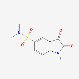 molecular formula C10H10N2O4S B8794021 N,N-Dimethyl-2,3-dioxo-2,3-dihydro-1H-indole-5-sulfonamide CAS No. 144405-95-8