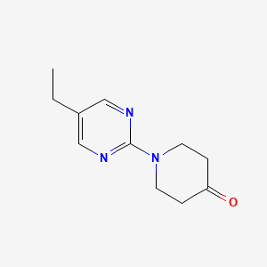 molecular formula C11H15N3O B8794047 1-(5-Ethylpyrimidin-2-yl)piperidin-4-one 