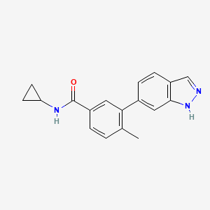 N-cyclopropyl-3-(1H-indazol-6-yl)-4-methylbenzamide