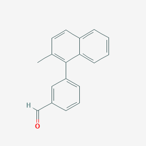 molecular formula C18H14O B8794087 3-(2-Methylnaphthalen-1-YL)benzaldehyde CAS No. 691905-24-5