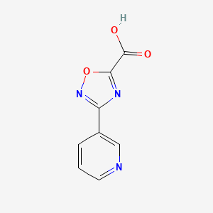 molecular formula C8H5N3O3 B8794107 3-(Pyridin-3-yl)-1,2,4-oxadiazole-5-carboxylic acid 