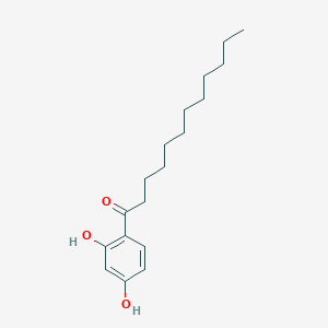molecular formula C18H28O3 B8794111 1-(2,4-Dihydroxyphenyl)dodecan-1-one CAS No. 25632-60-4