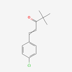 molecular formula C13H15ClO B8794137 4,4-Dimethyl-1-(p-chlorophenyl)-1-penten-3-one 