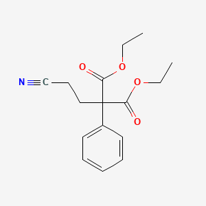 molecular formula C16H19NO4 B8794158 Diethyl 2-(2-cyanoethyl)-2-phenylmalonate 