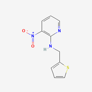 molecular formula C10H9N3O2S B8794186 3-NITRO-N-[(THIOPHEN-2-YL)METHYL]PYRIDIN-2-AMINE 