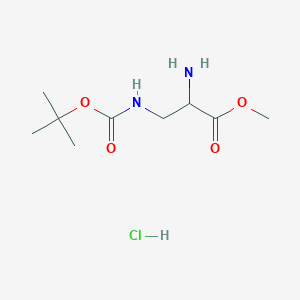 molecular formula C9H19ClN2O4 B8794220 H-Dap(boc)-ome hcl 