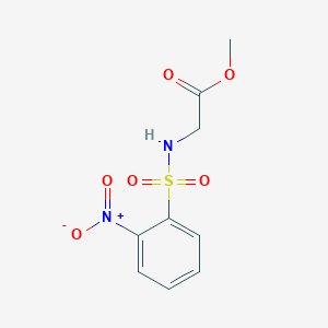 molecular formula C9H10N2O6S B8794253 Methyl 2-(2-nitrobenzenesulfonamido)acetate 