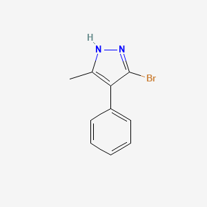 molecular formula C10H9BrN2 B8794337 3-bromo-5-methyl-4-phenyl-1H-pyrazole 