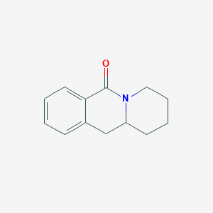 molecular formula C13H15NO B8794345 3,4,11,11A-tetrahydro-1H-pyrido[1,2-b]isoquinolin-6(2H)-one CAS No. 90329-77-4
