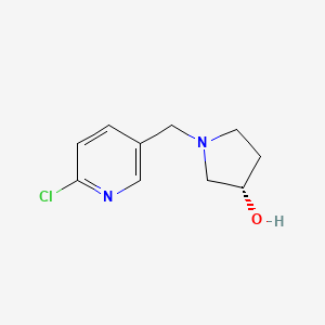 molecular formula C10H13ClN2O B8794384 (3S)-1-[(6-chloropyridin-3-yl)methyl]pyrrolidin-3-ol 