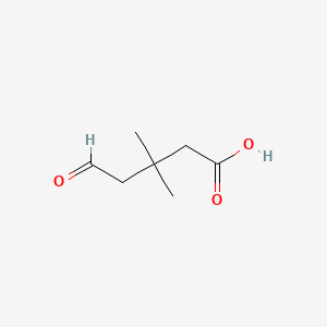 molecular formula C7H12O3 B8794392 3,3-Dimethyl-5-oxovaleric acid CAS No. 77514-27-3