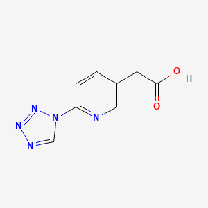 molecular formula C8H7N5O2 B8794414 [6-(1H-Tetrazol-1-yl)pyridine-3-yl]acetic acid 