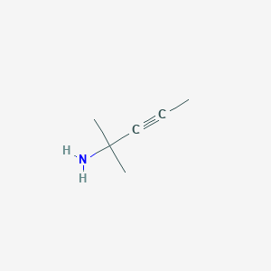 molecular formula C6H11N B8794423 2-Methylpent-3-yn-2-amine 