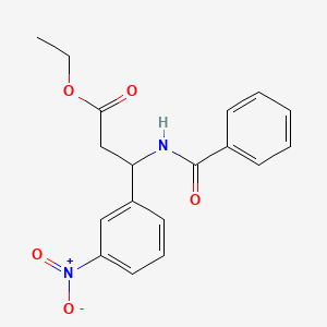 Ethyl 3-benzoylamino-3-(3-nitrophenyl)-propionate