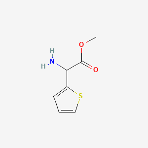 molecular formula C7H9NO2S B8794459 Methyl 2-amino-2-(thiophen-2-yl)acetate 