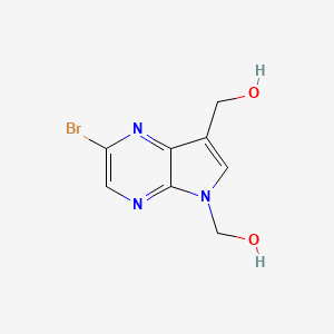 (2-Bromo-5H-pyrrolo[2,3-b]pyrazine-5,7-diyl)dimethanol