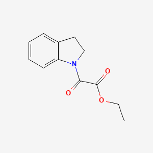 molecular formula C12H13NO3 B8794573 N-ethoxalylindoline 