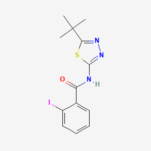 N-(5-tert-butyl-1,3,4-thiadiazol-2-yl)-2-iodobenzamide