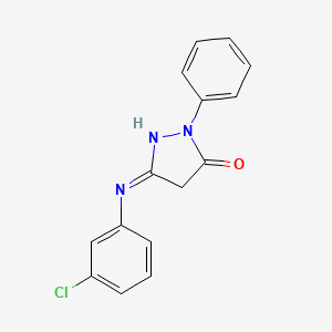 3-(3-Chlorophenylamino)-1-phenyl-2-pyrazolin-5-one