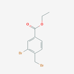 Ethyl 3-bromo-4-(bromomethyl)benzoate