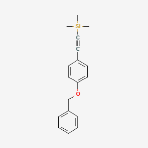 ((4-(Benzyloxy)phenyl)ethynyl)trimethylsilane