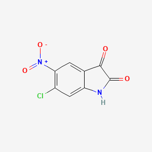 molecular formula C8H3ClN2O4 B8794836 6-Chloro-5-nitroisatin 