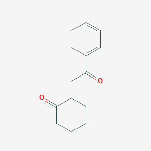 molecular formula C14H16O2 B8794839 2-(2-Oxo-2-phenylethyl)cyclohexanone CAS No. 33553-23-0