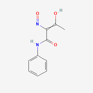 molecular formula C10H10N2O3 B8794843 3-hydroxy-2-nitroso-N-phenylbut-2-enamide 